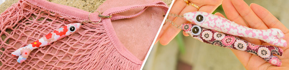 Brandneu Schl&uuml;sselanh&auml;nger: Lustige Fische mit Knopfaugen