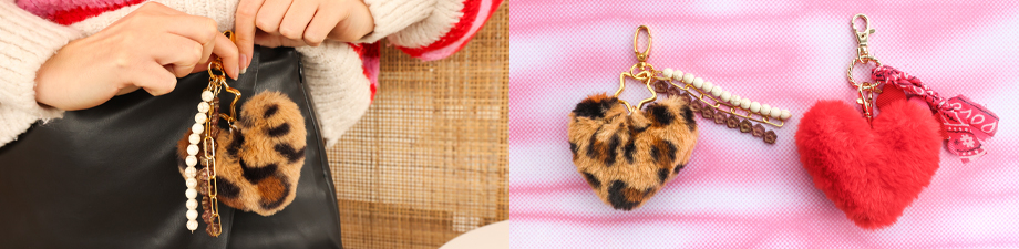 N E U! Flauschige Pompom-Anh&auml;nger