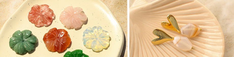 Bunte Natursteinperlen Bunte Natursteinperlen