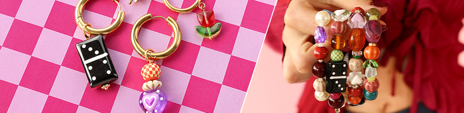 Neue Serie Glas- und Keramikperlen