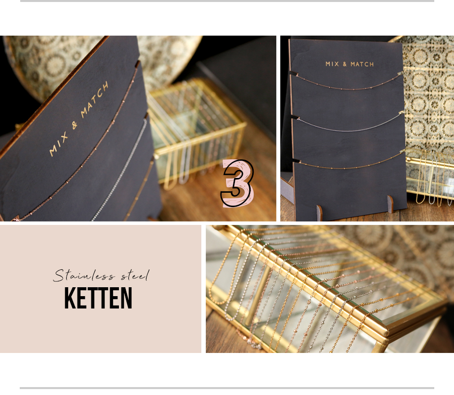 Roestvrij stalen (RVS) Stainless steel kettingen