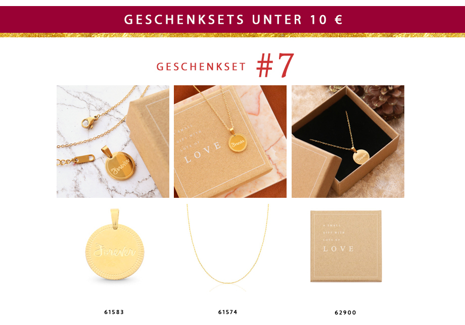 Gift set 7: Stainless steel kettingen met Mix & Match hanger