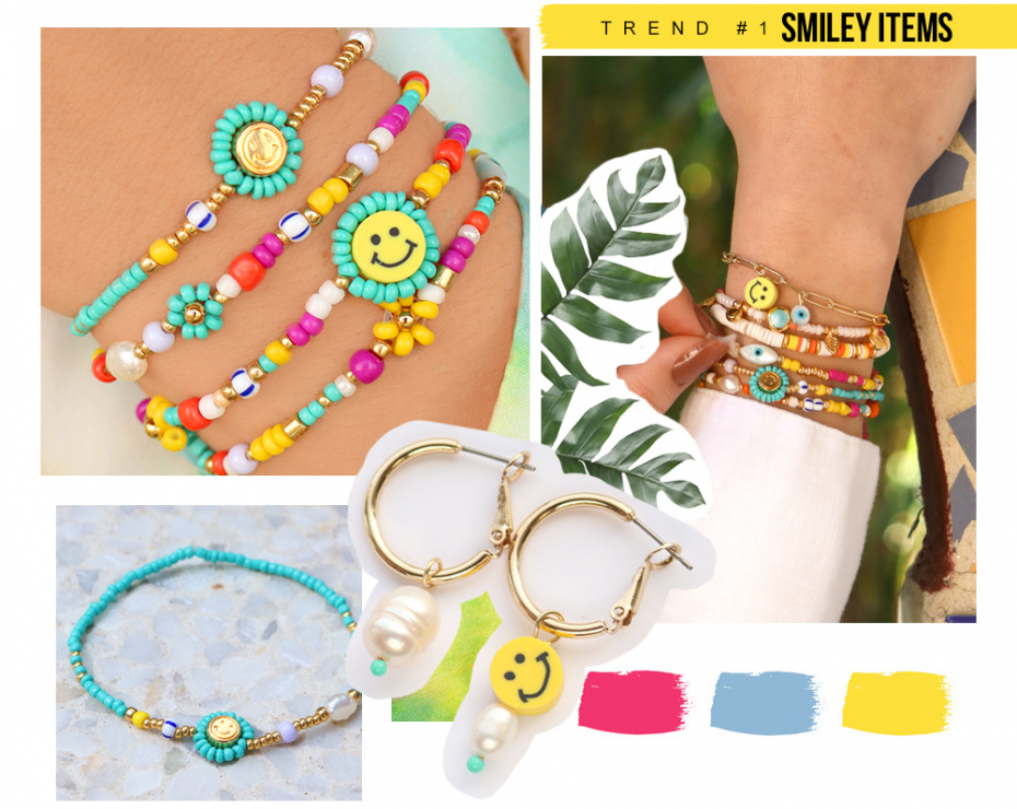 Smiley-Perlen und -Anhänger
