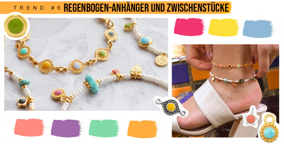REGENBOGEN-ANHÄNGER UND ZWISCHENSTÜCKE