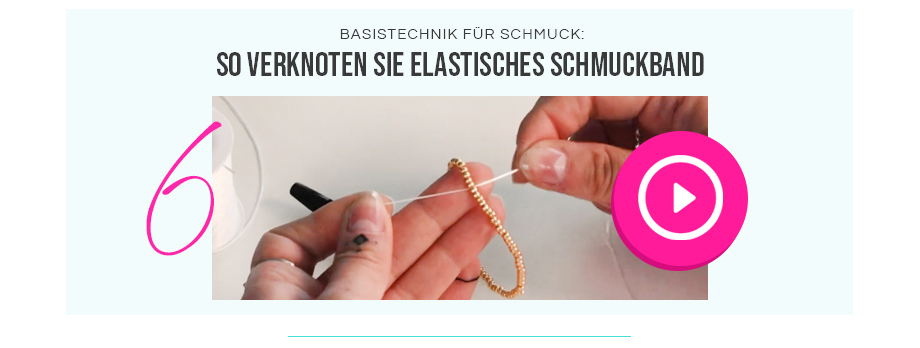 So verknoten Sie elastisches Schmuckband