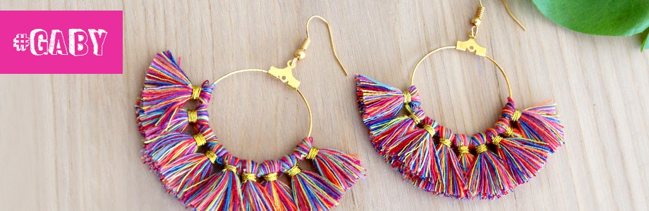 Fashion Creolen met kwastjes ♡