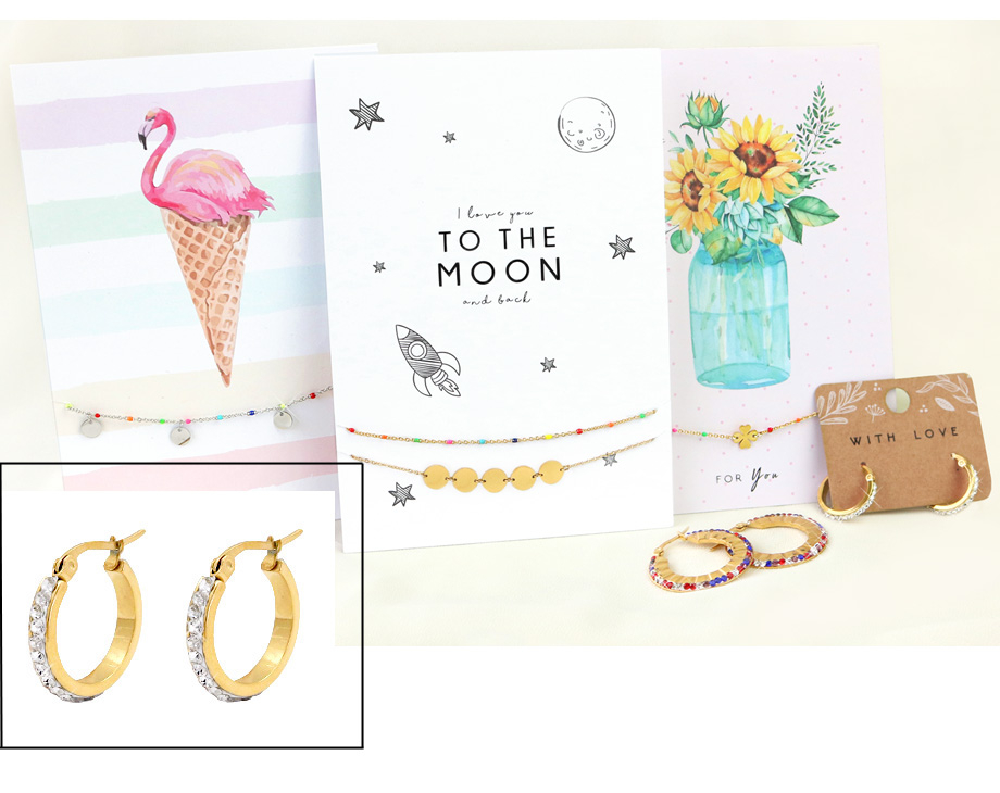 NIEUW stainless steel sieraden + sieradenkaartjes